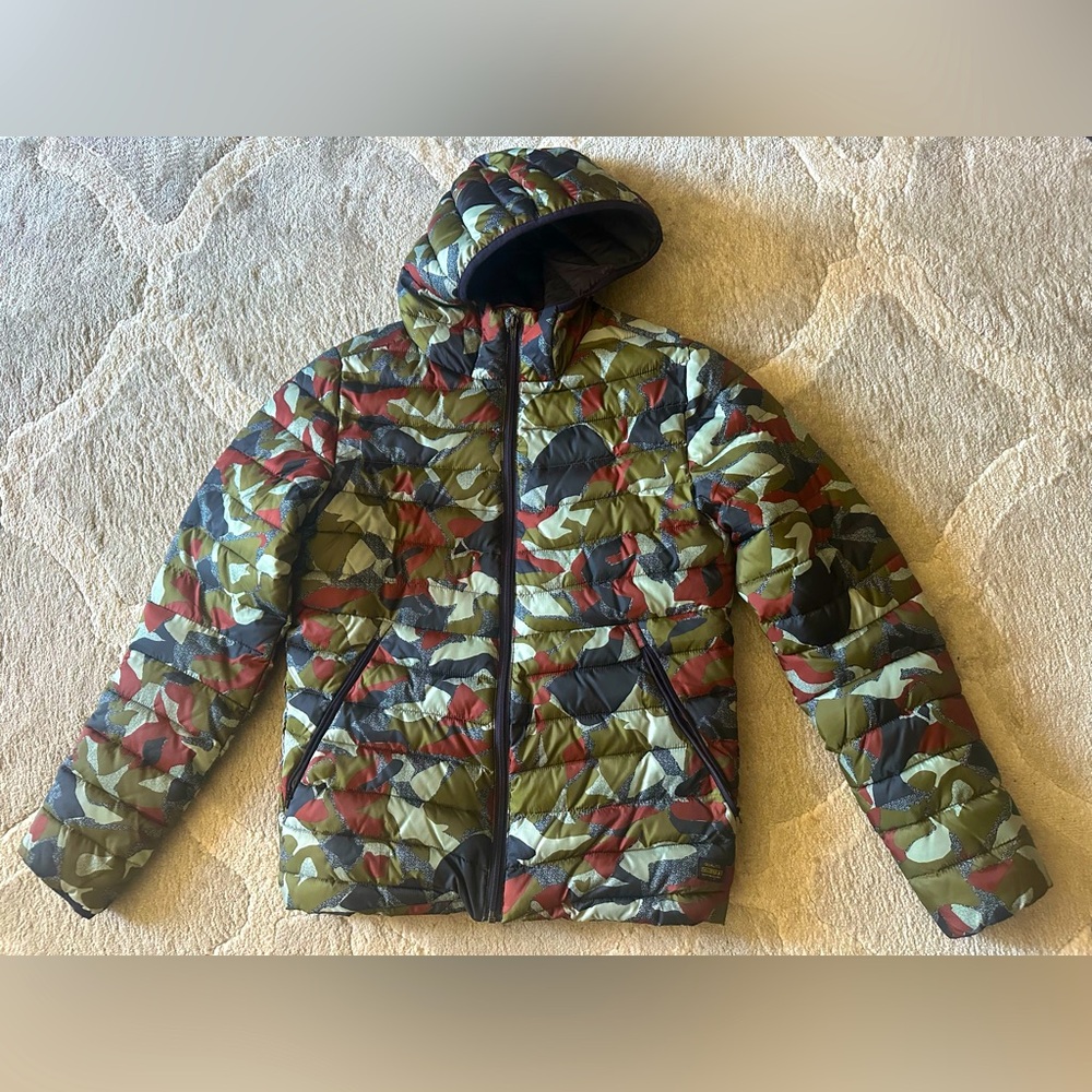 LIKE NEW Men’s Vintage Scotch & Soda Quilted Camo Hooded Puffer Jacket